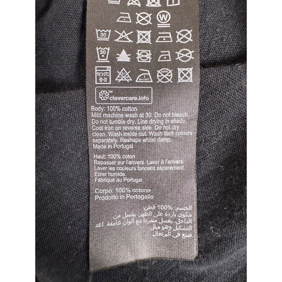 AllSaints Figure Long Sleeve Henley Mens XXL Black Cotton Regular Fit Casual - Picture 12 of 12